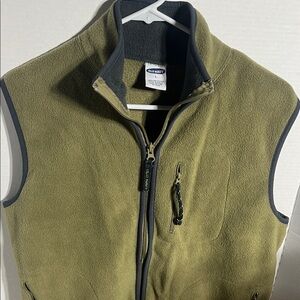 Old Navy Men's Green Fleece Vest